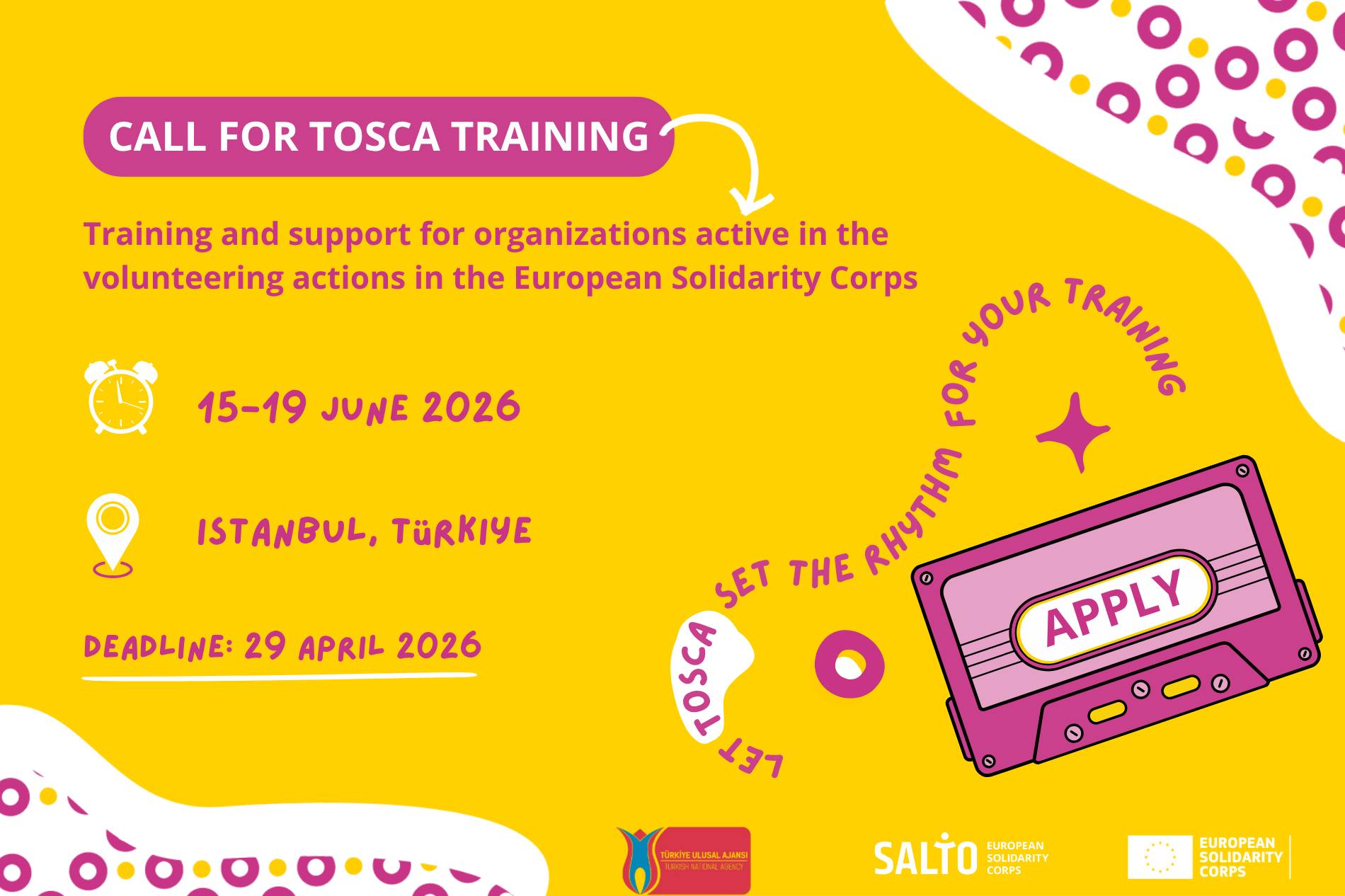 Na júnové školenie TOSCA v Turecku pre organizácie z programu ESC