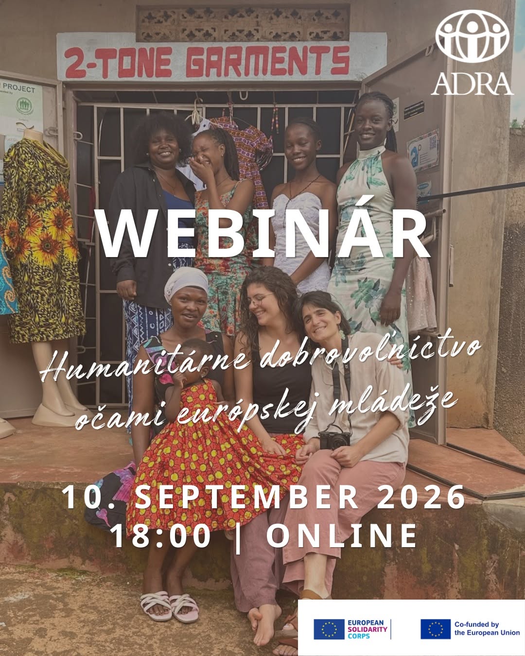 Na ADRA webinár o možnosti zapojiť sa do humanitárneho dobrovoľníctva